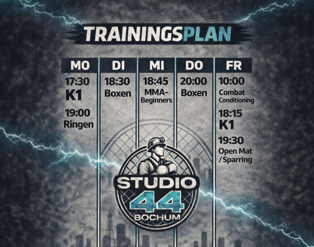 Trainingsplan Studio 44 Bochum