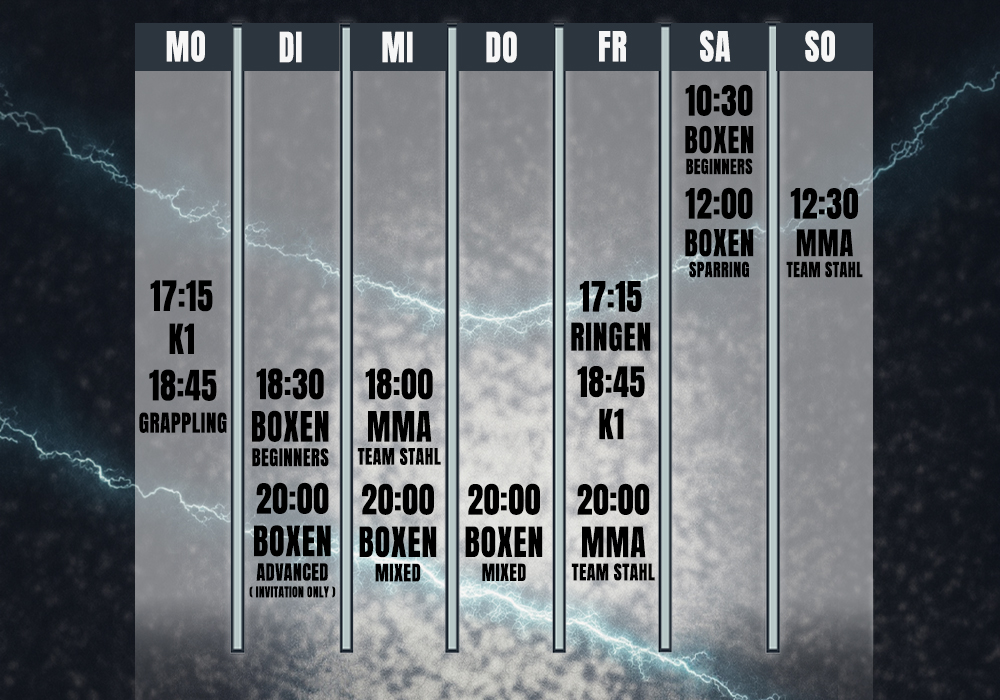 Unser Trainingsplan im Studio 44 Bochum