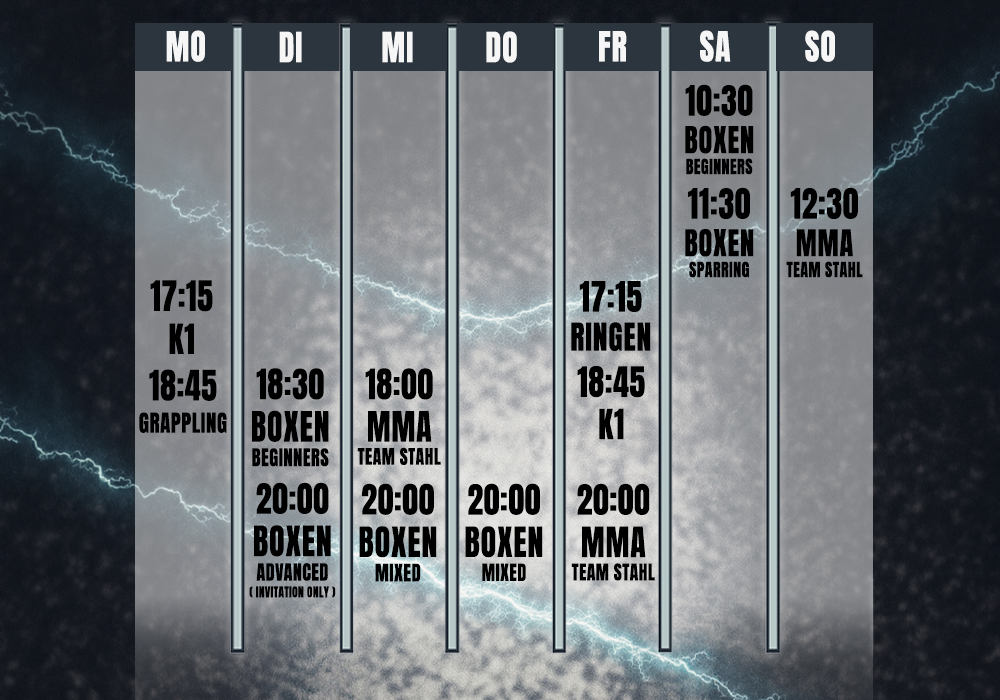 Unser Trainingsplan im Studio 44 Bochum